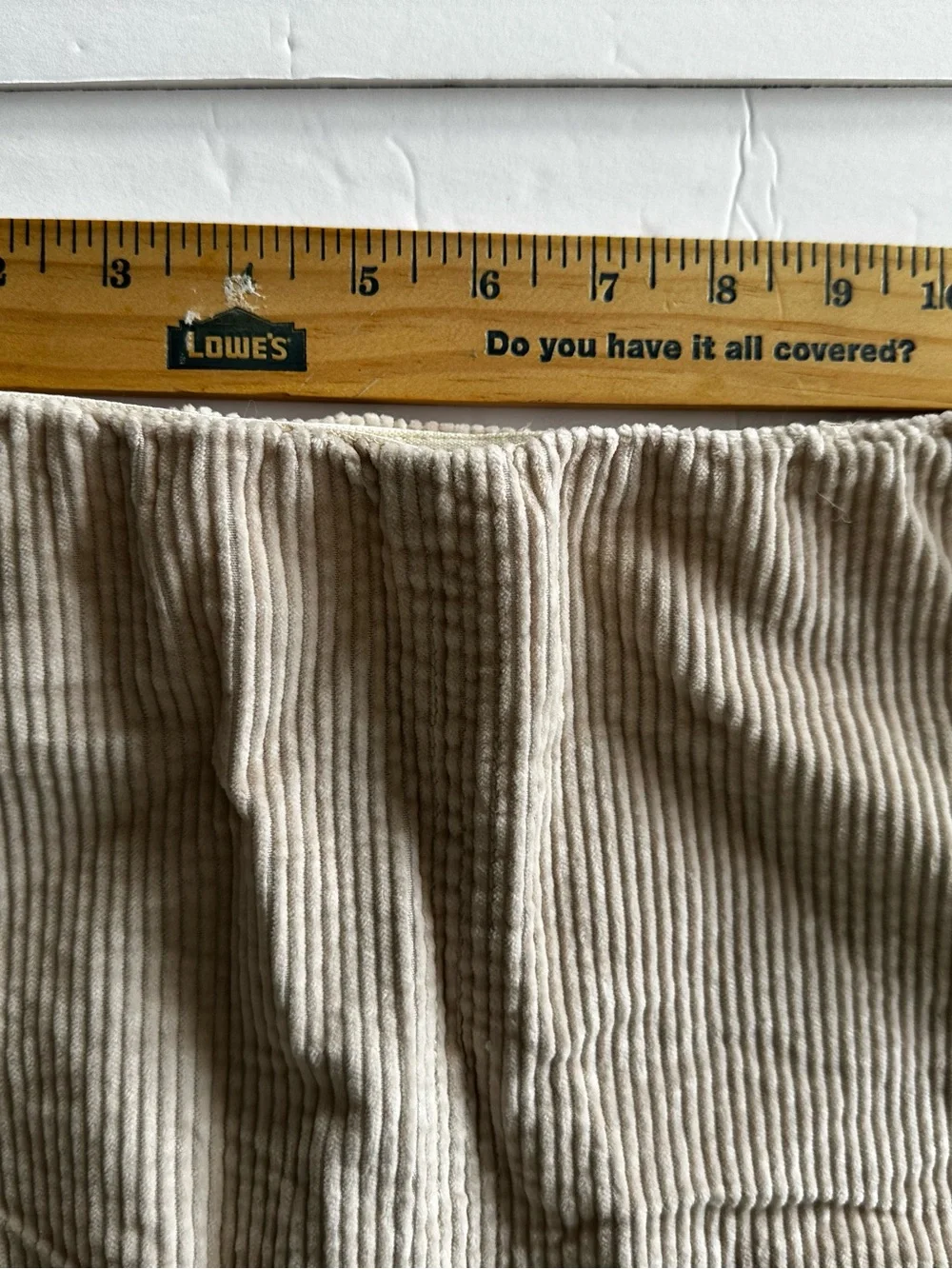 American Eagle Outfitters Beige Corduroy Mini Skirt